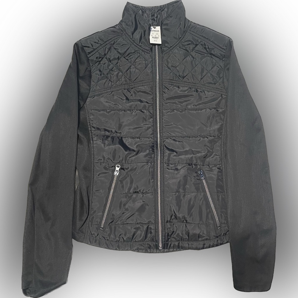 Express  Light Weight Black Jacket. 100% Polyester. Brand new with Tag.